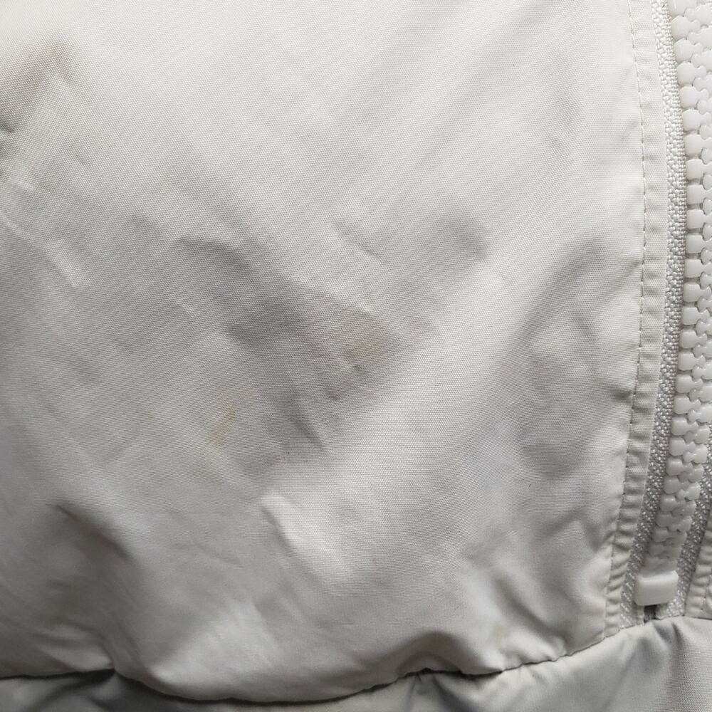 Victoria Secret PINK White / Gray Hooded Windbreaker Jacket Kangaroo Pocket - Picture 8 of 12